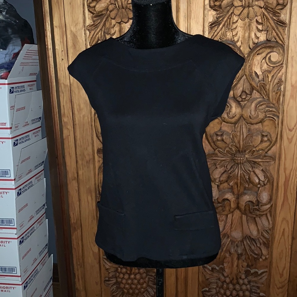 EUC Ann Taylor small black blouse